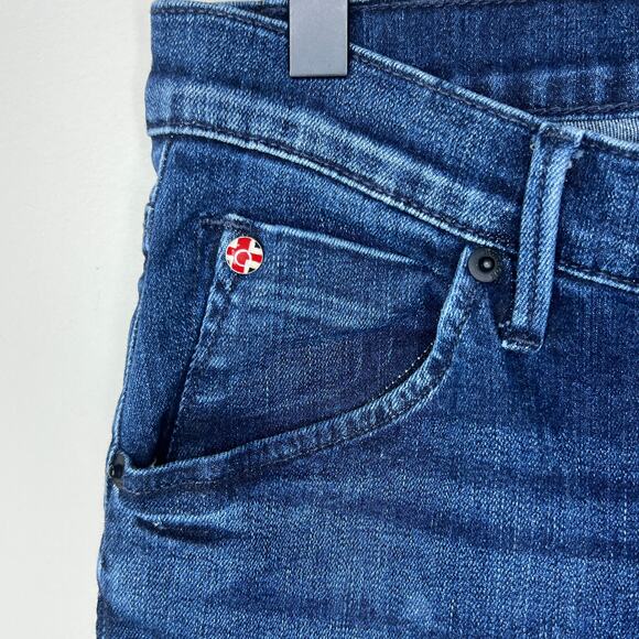 HUDSON Jeans Bailee MidRise Crop Baby Boot Bootcut Jeans Size 28 Dark Wash - Picture 5 of 14